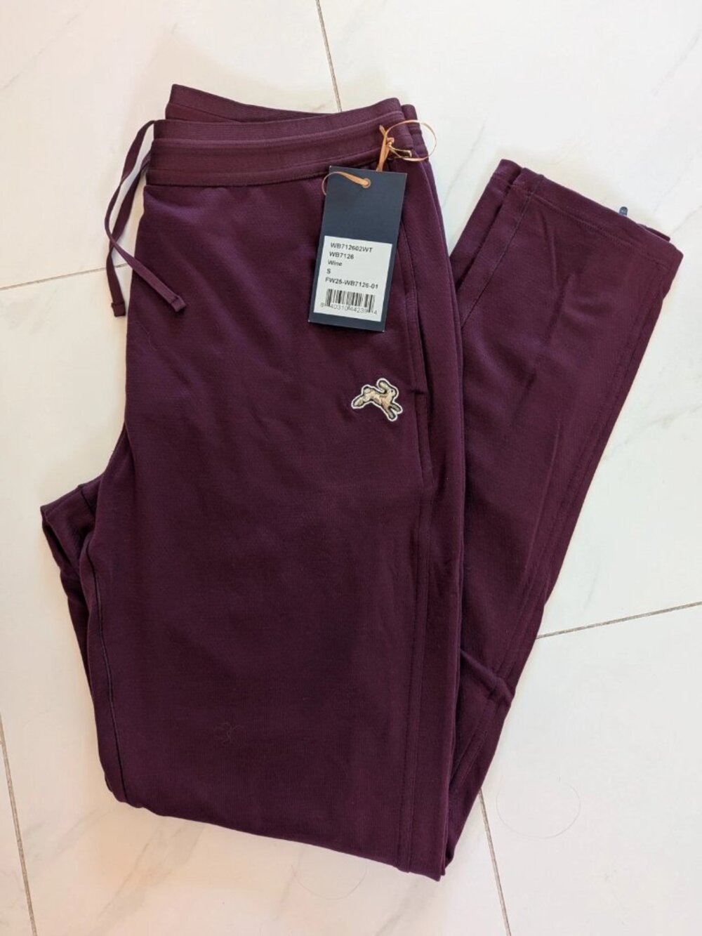 NEW w/ tags Tracksmith Women’s Session Pants Wine Size Small